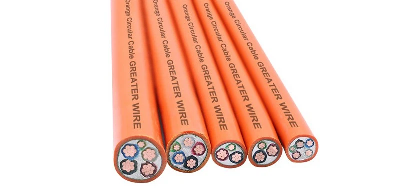 Orange Circular Cable Orange Circular Cable